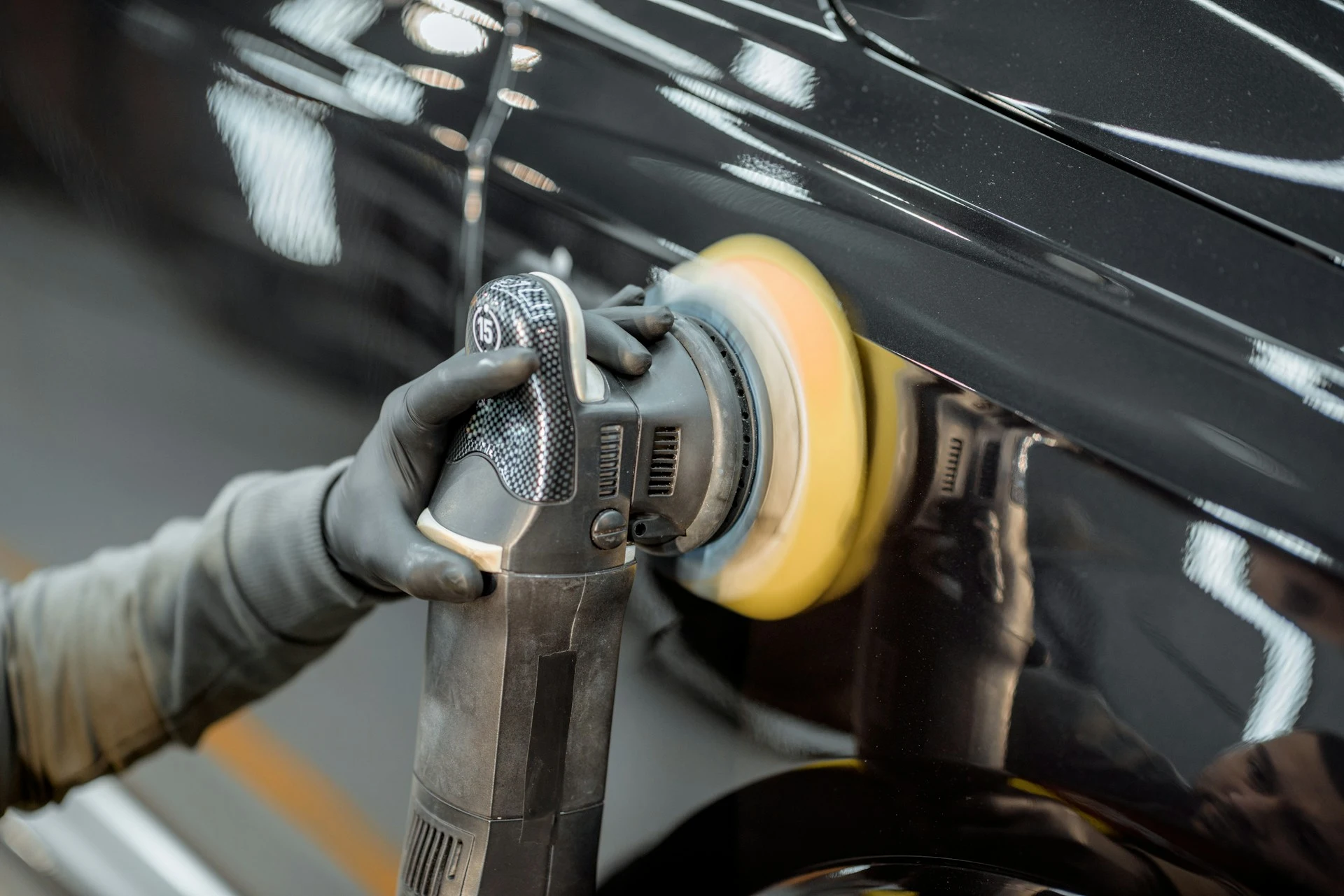 Polishing a vehicle after repairing collision damage